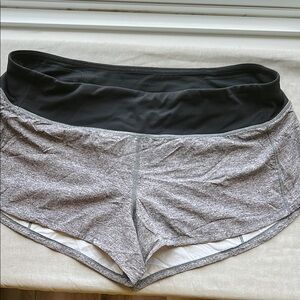 Lululemon Gray and Black Athletic Shorts